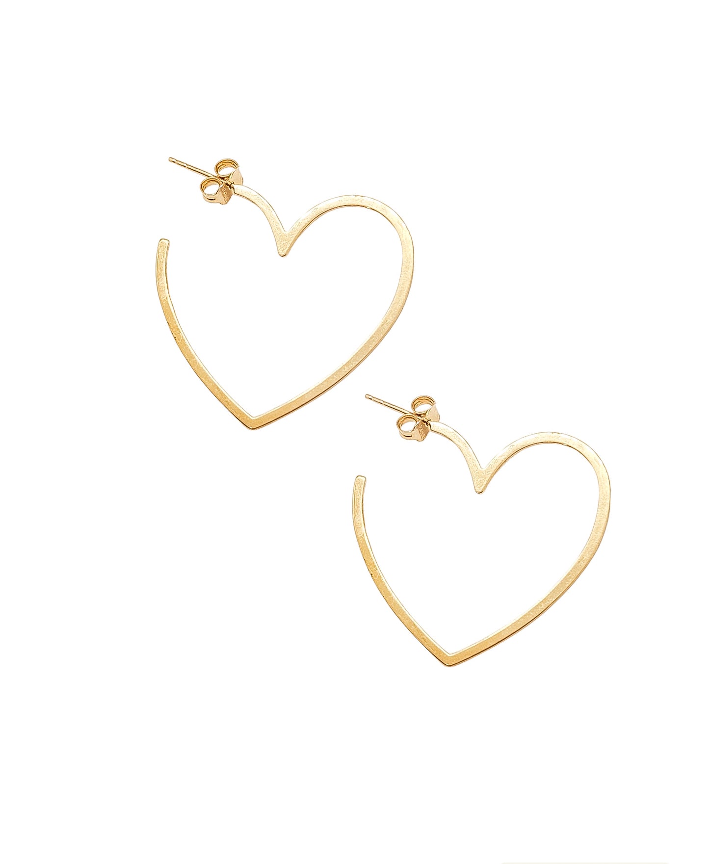 Aretes en forma de corazón