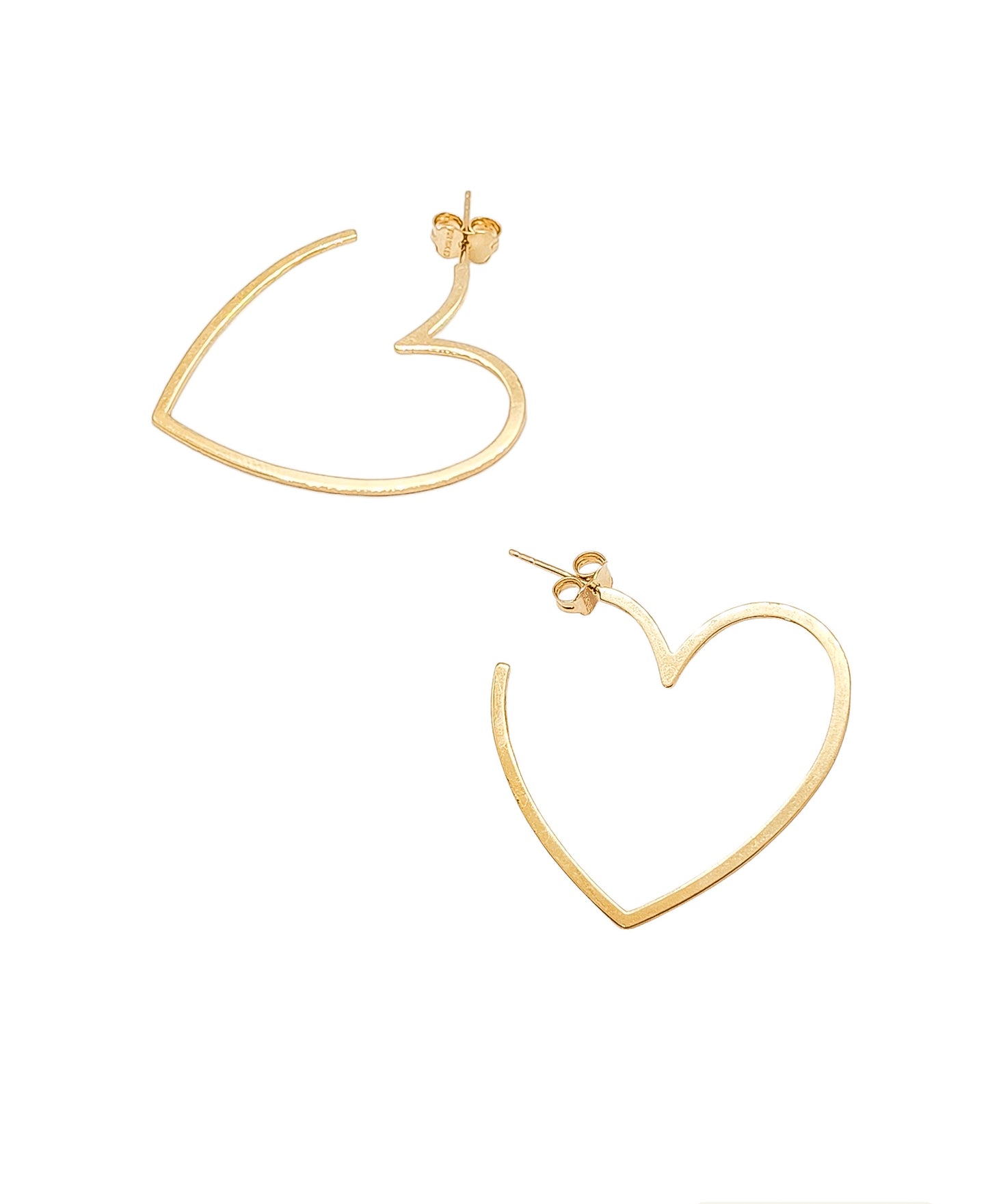 Aretes en forma de corazón