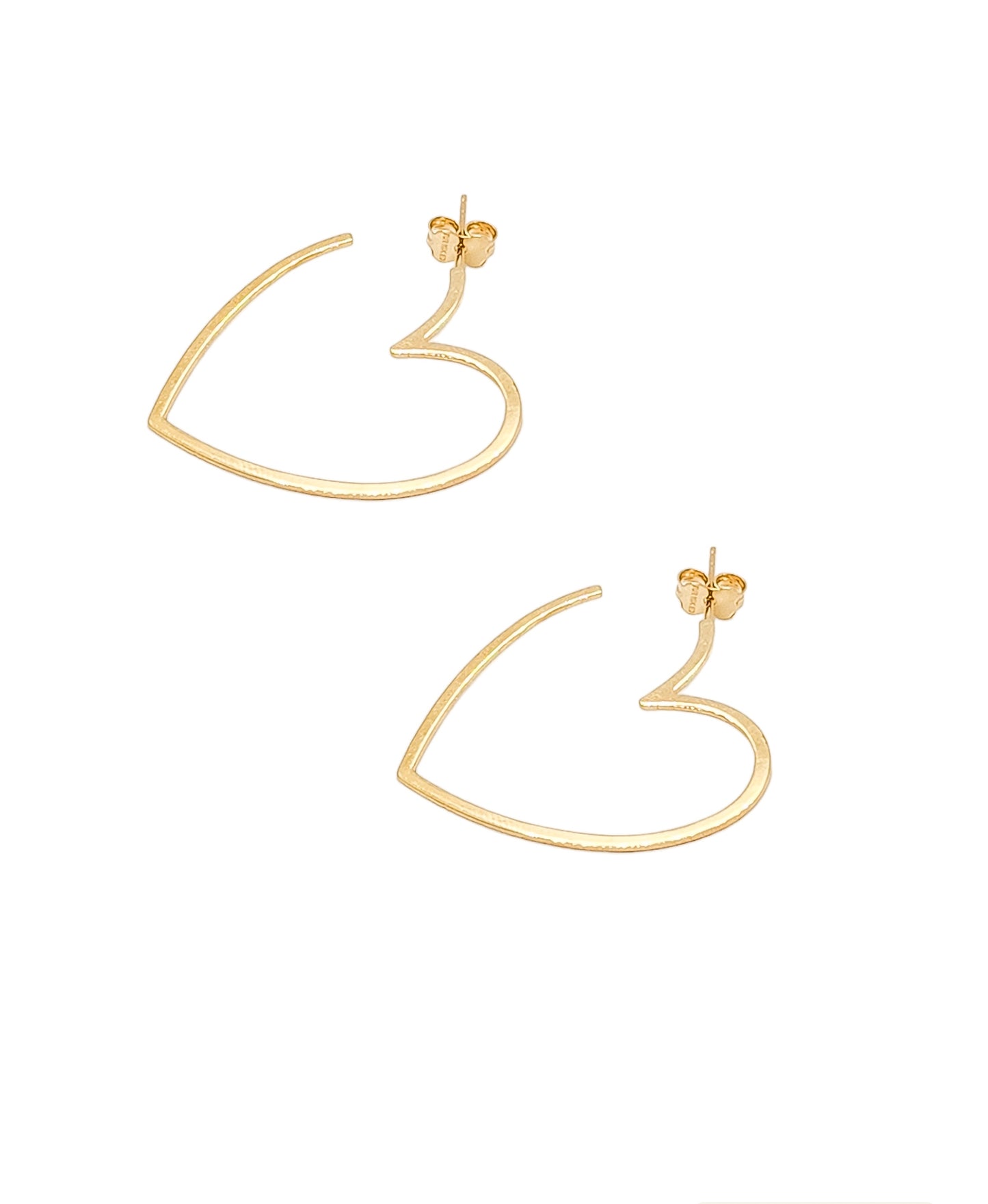 Aretes en forma de corazón