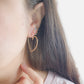Aretes en forma de corazón