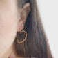 Aretes en forma de corazón