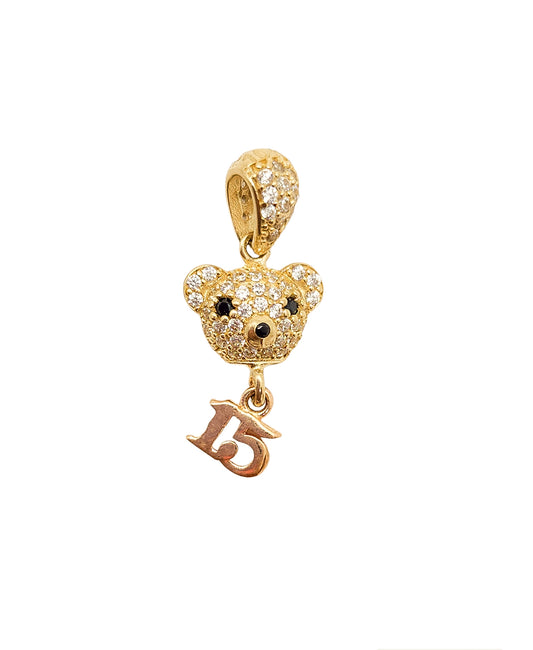 Dije de osito (quinceañera) oro 10k