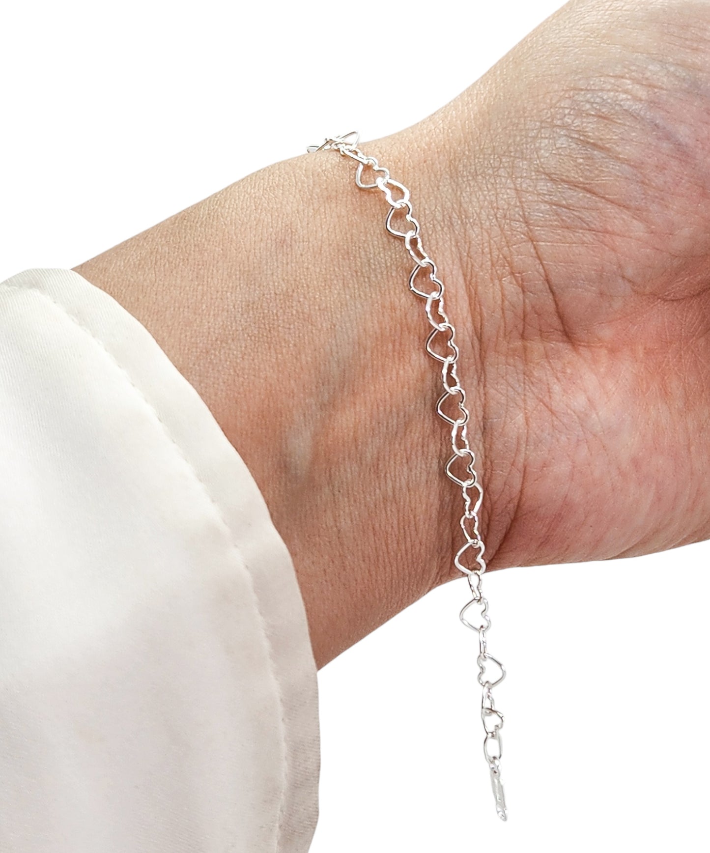 Pulso de corazón plata 925