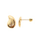 Par de Broquel gota globo estilo chunky (grande y mediano) oro 10k DORADO