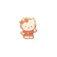 Par de Broquel Kitty esmalte oro 10k