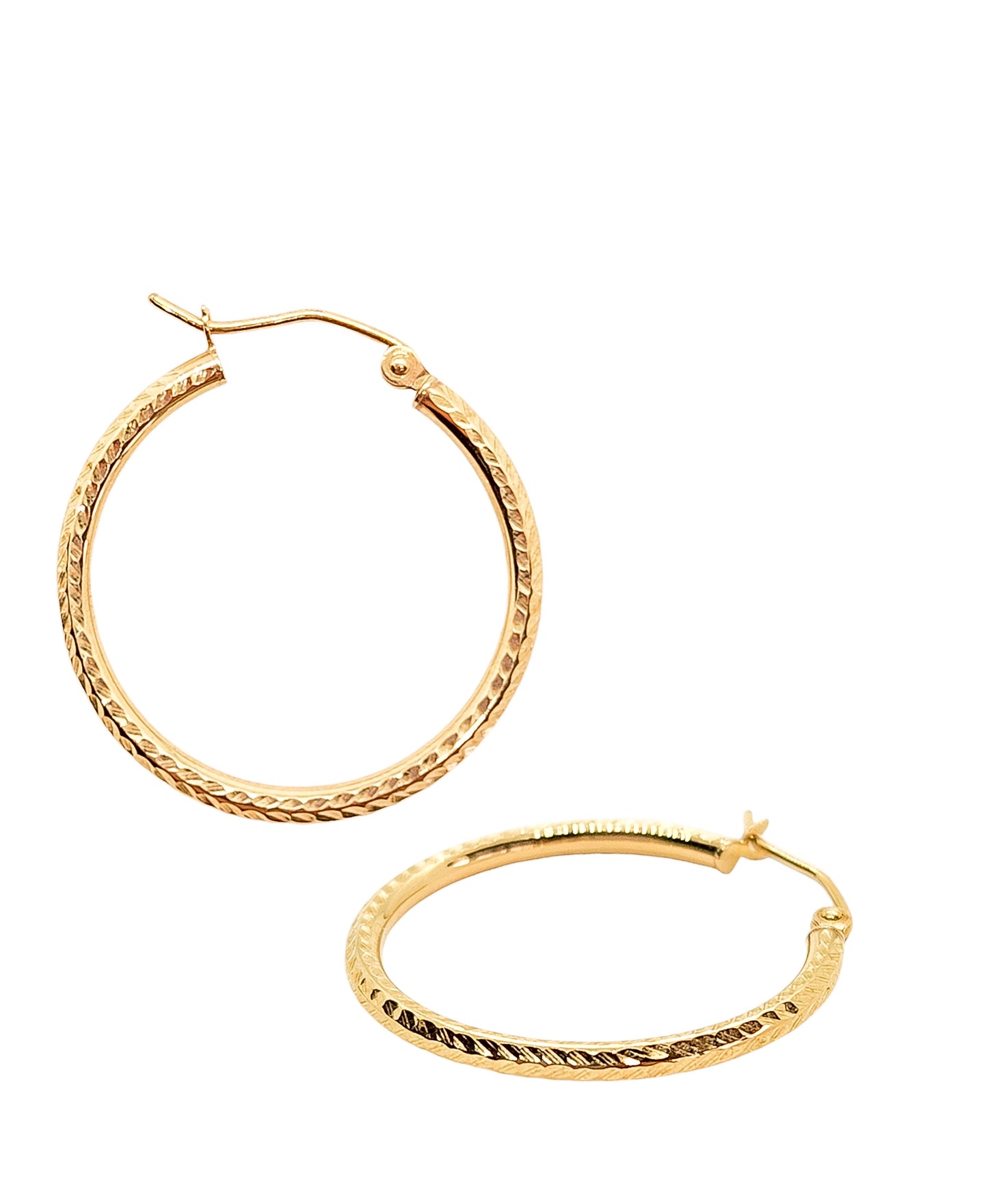 Arracadas diamantadas oro amarillo CHICAS 10k