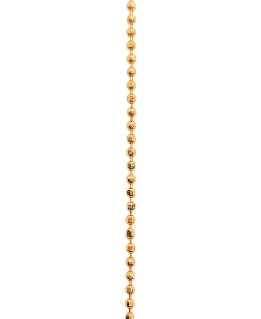 Cadena de bolitas oro 10k