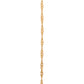 Cadena estilo singapur 1.5 a 2mm oro 10k