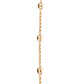 Pulsera eslabón con semilla oro 10k