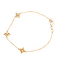 Pulsera Trébol oro 10k