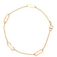 Pulsera con toques estilo paperclip 10k