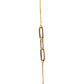 Pulsera estilo paperclip en medio oro 10k