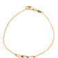 Pulsera estilo paperclip en medio oro 10k