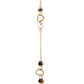 Pulsera con corazones en oro blanco combinada en oro amarillo oro 10k