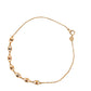 Pulsera con bolitas facetadas en 3 oros 10k
