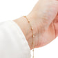 Pulsera de bolitas facetadas básica oro 10k
