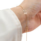 Pulsera con toques estilo paperclip 10k