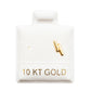 Par de Broquel rayo oro 10k DORADO
