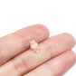 Par o Pieza de Broquel bubu rosa esmalte oro 10k