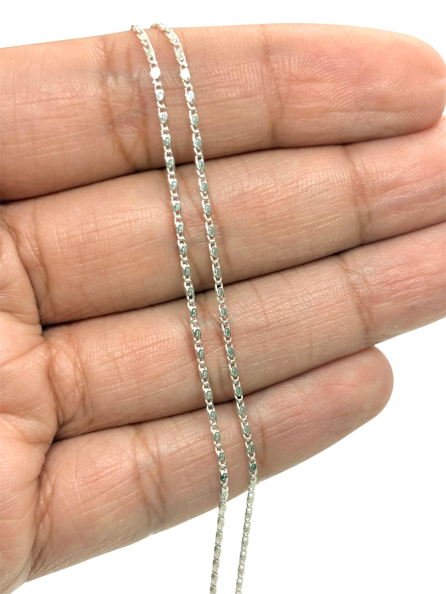 Amaris Cadena Caracol 1mm de Grosor Plata 925