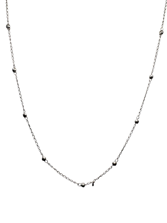 Amaris Cadena con Esferas 1mm de grosor Plata 925