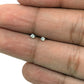 Amaris Broquel basico recto de circonia blanca 2mm Plata 925