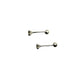 Amaris Broquel basico recto de circonia blanca 3mm Plata 925