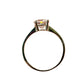 Anillo con piedra Mossainita echo de plata 925