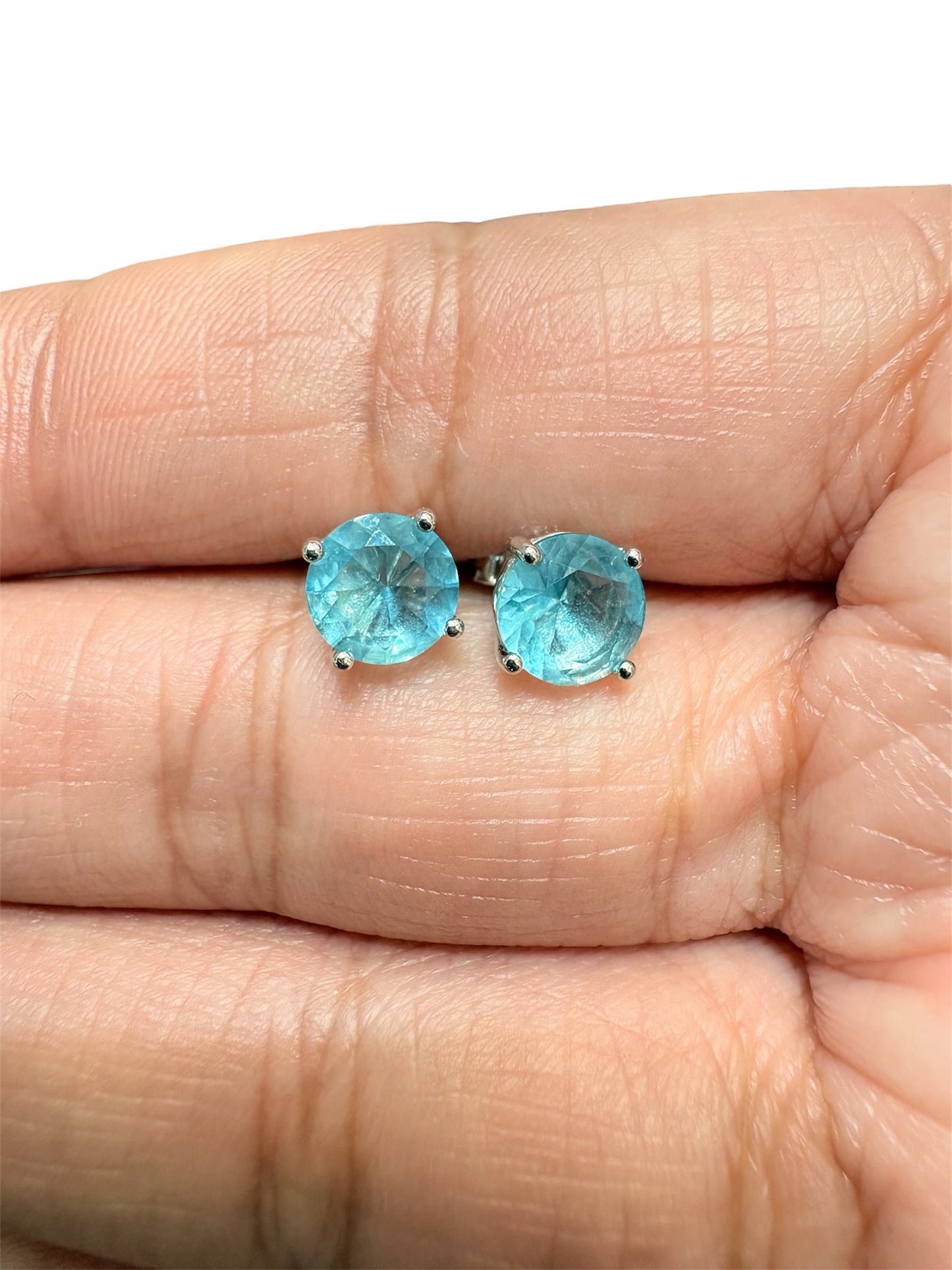 Broquel Plata 925 con piedra Circonita