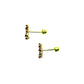 Par Broquel Curvo 7mm con circonita Oro 10k