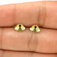 Par Broquel abeja Oro 10K