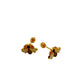 Par Broquel abeja Oro 10K