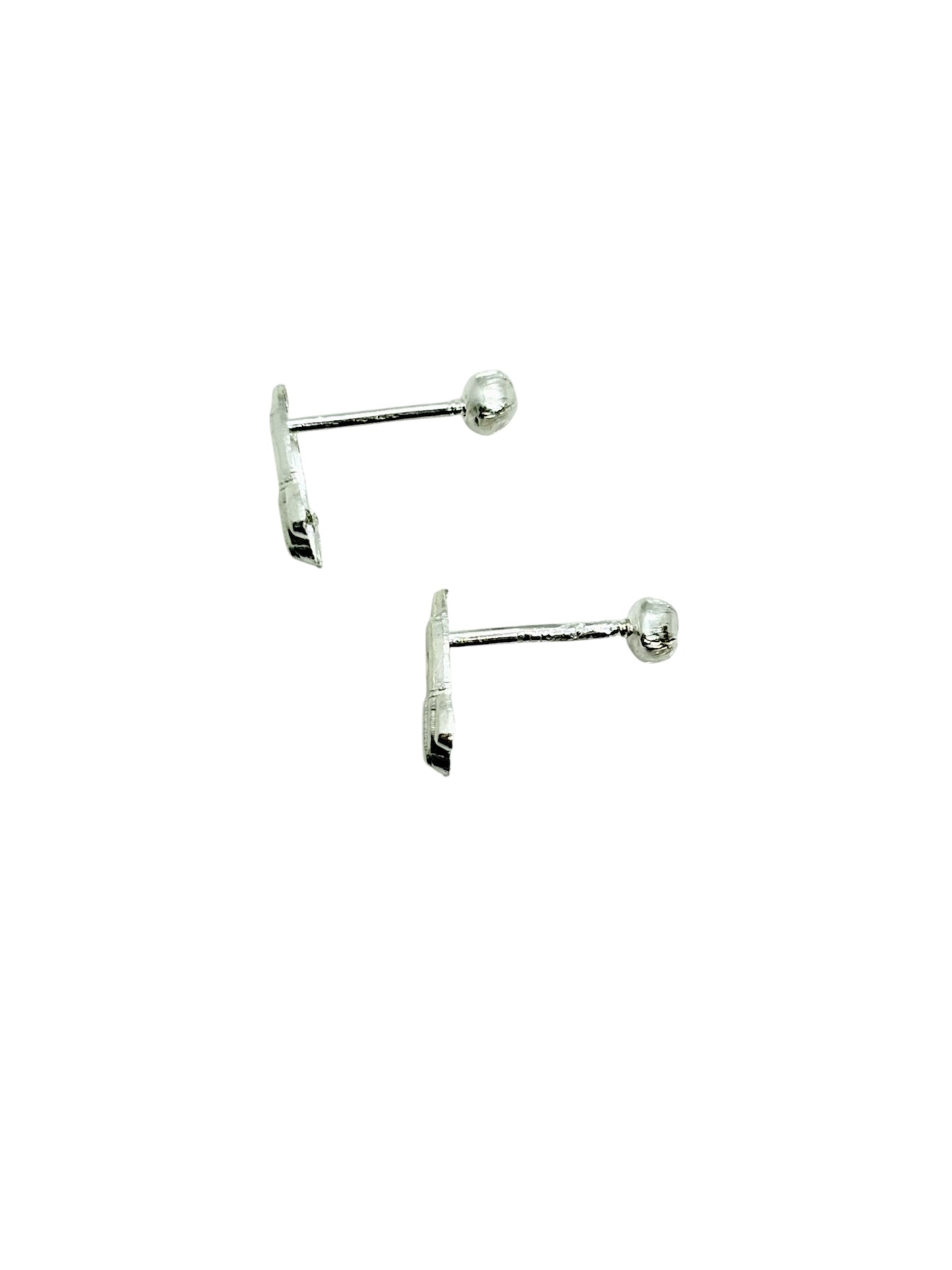 Par de broquel en forma de cohete Plata 925