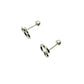 Par de broquel contorno ratón Plata 925