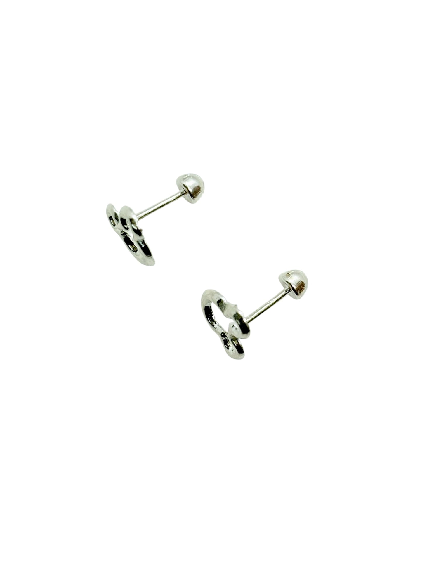 Par de broquel contorno ratón Plata 925