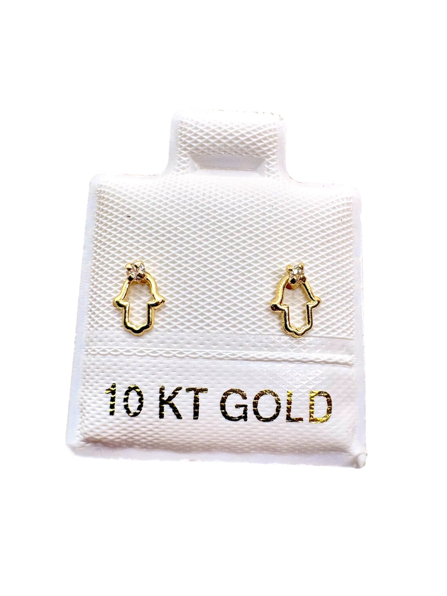 Par o pieza Broquel mano Fatima montura ORO 10K