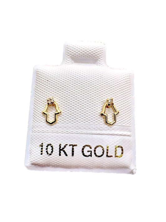 Par o pieza Broquel mano Fatima montura ORO 10K