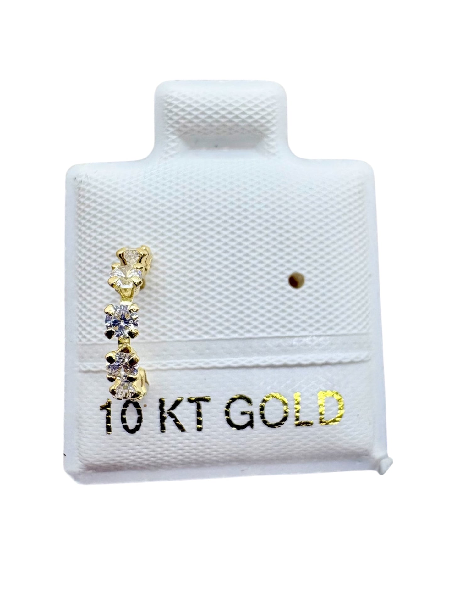 Par o pieza Broquel Media Coqueta colores 1cm Oro 10k