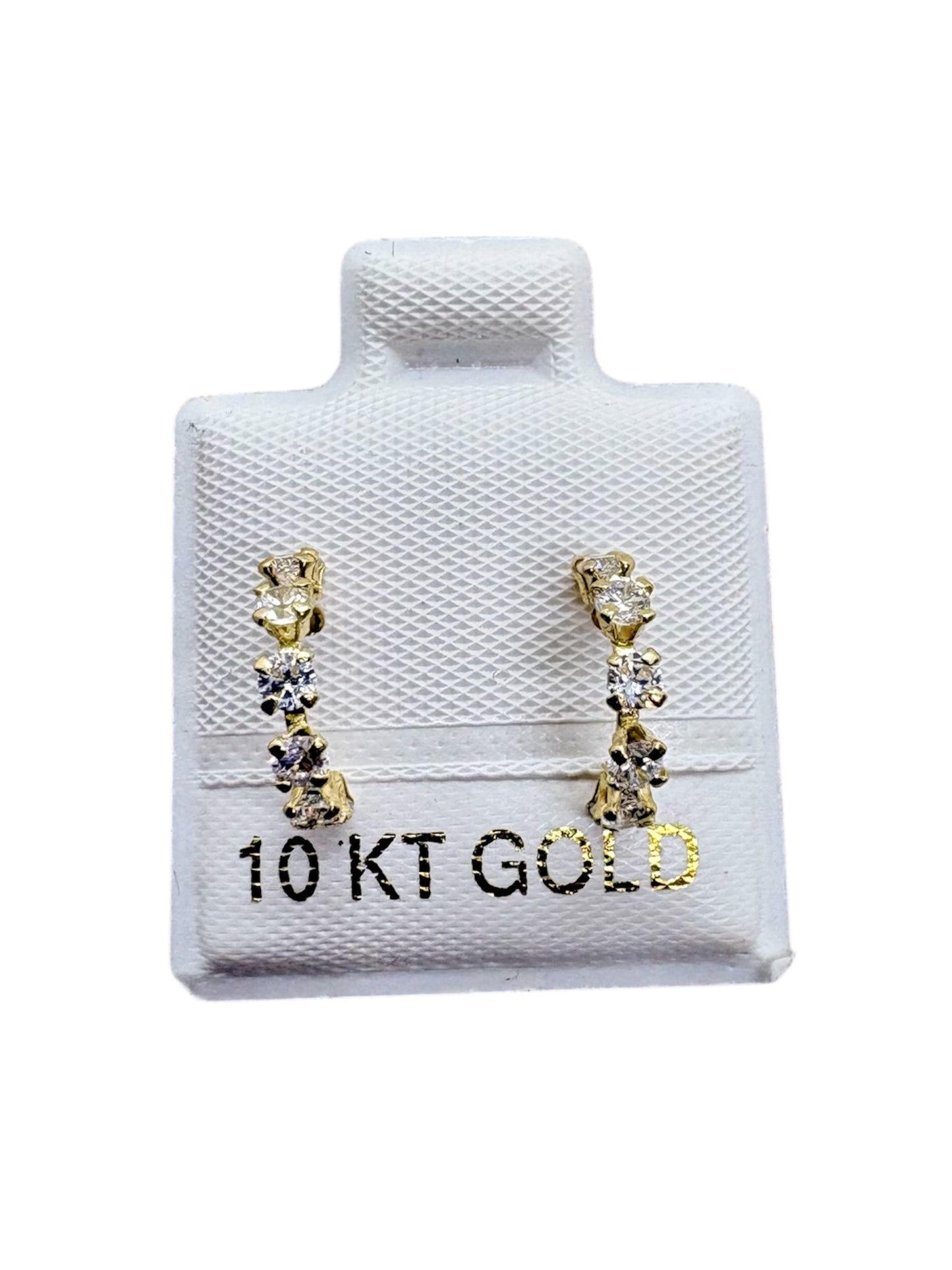 Par o pieza Broquel Media Coqueta colores 1cm Oro 10k