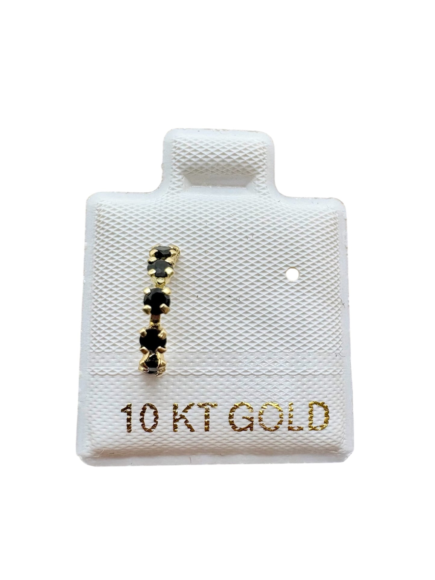 Par o pieza Broquel Media Coqueta colores 1cm Oro 10k