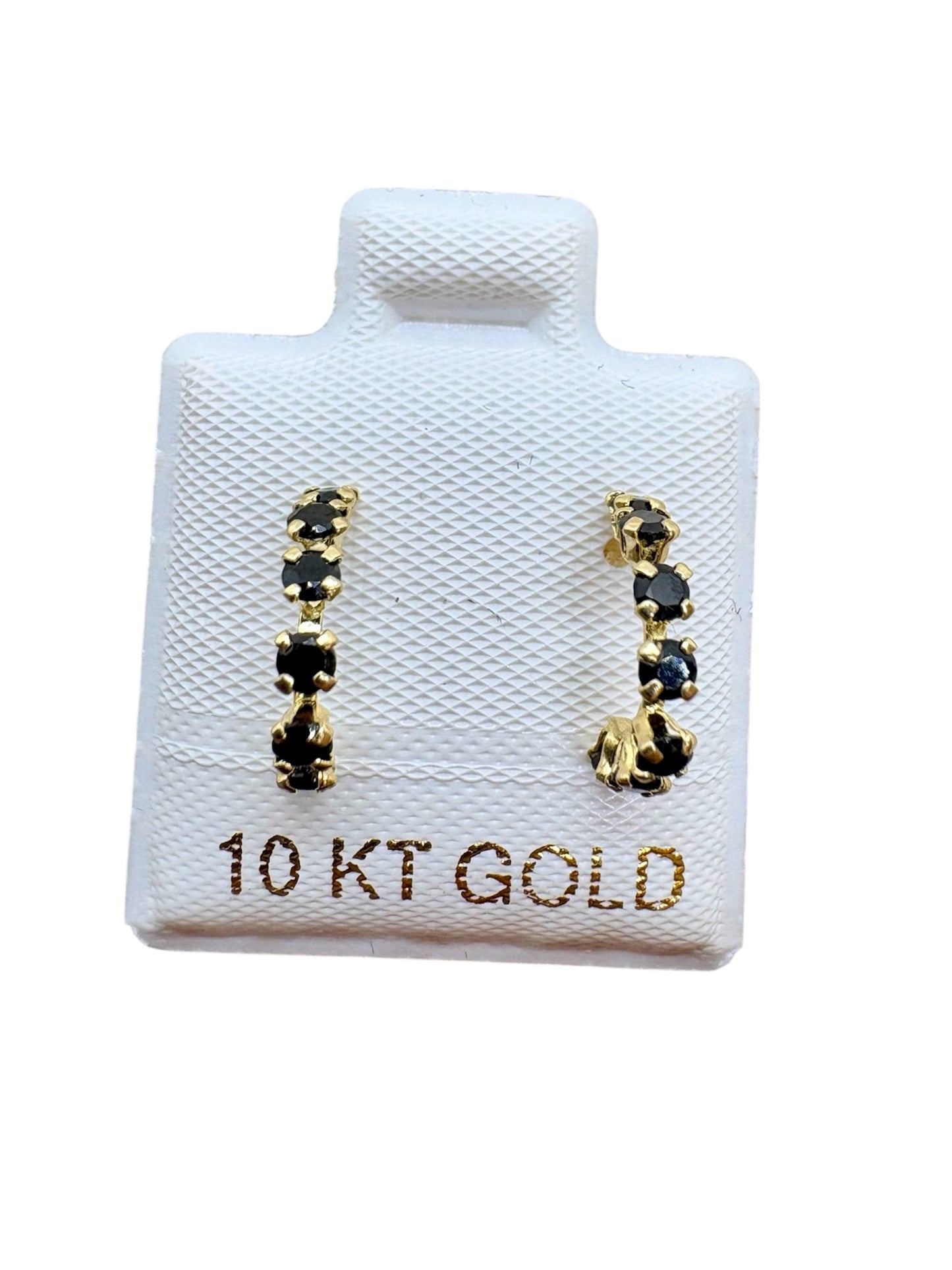 Par o pieza Broquel Media Coqueta colores 1cm Oro 10k