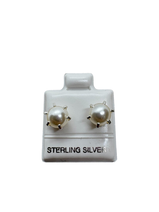 Par Broquel Perla grande PLATA 925