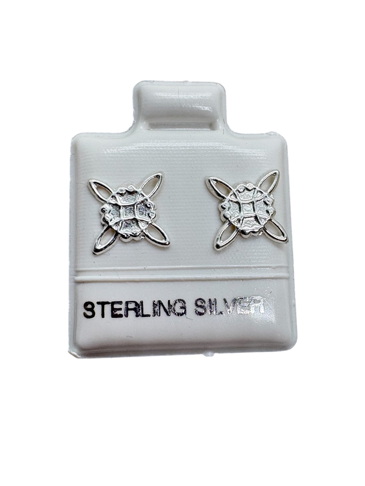 Par Broquel Nudo de bruja PLATA 925