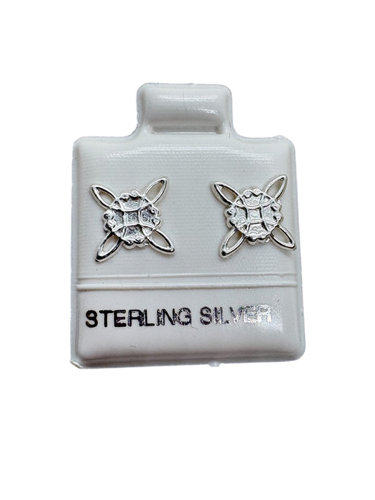 Par Broquel Nudo de bruja PLATA 925