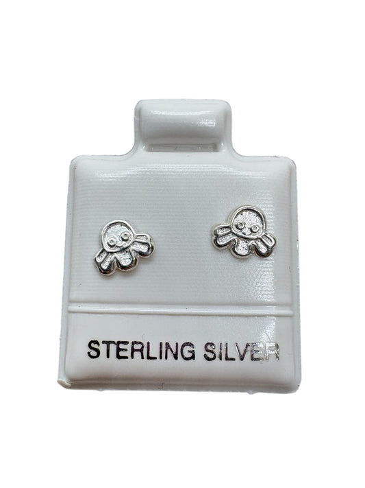 Par Broquel en forma de pulpo PLATA 925