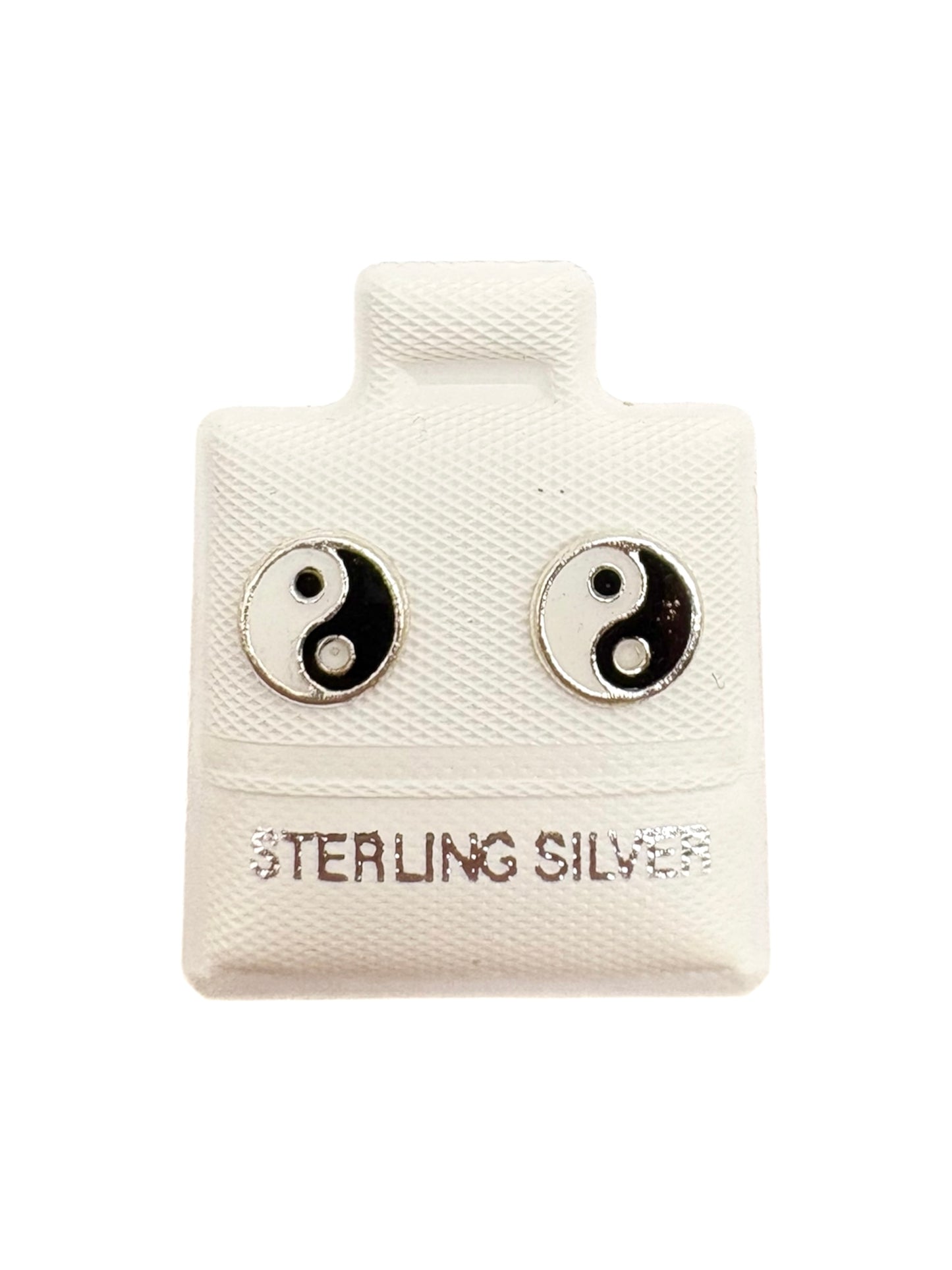 Par broquel Yin y Yang Plata 925