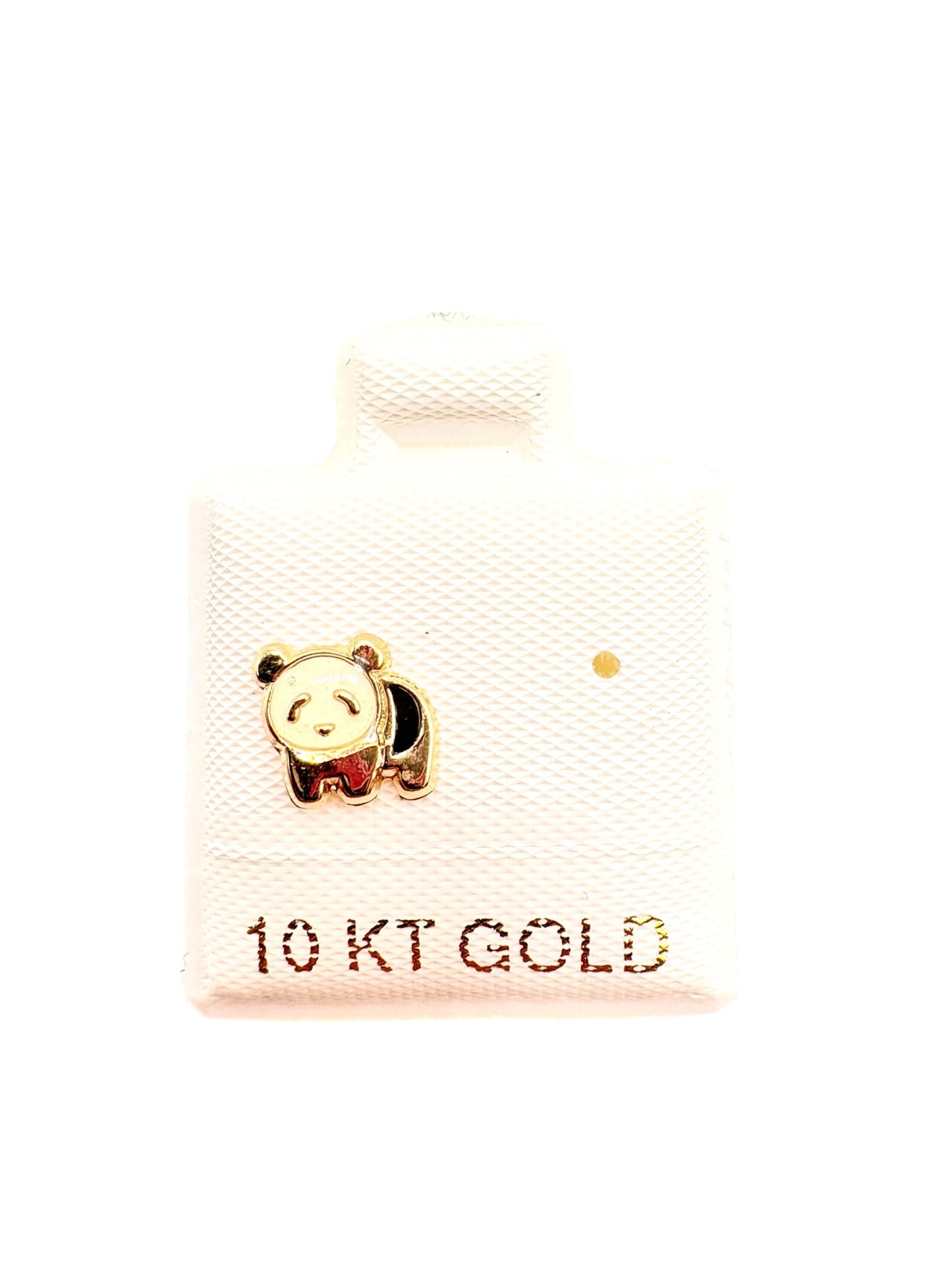 Par o pieza broquel panda Oro 10K