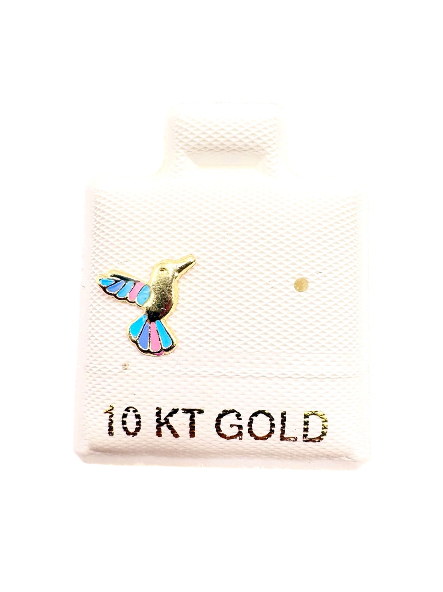 Par o pieza broquel Colibri Oro 10K