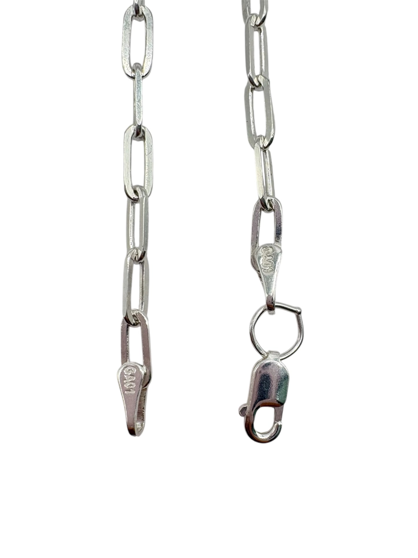 Cadena rectángulo Plata 925