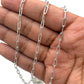 Cadena rectángulo Plata 925